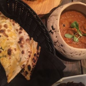 Chicken Tikka and Cheese naan