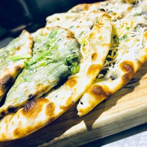Spinach and Cheese naan